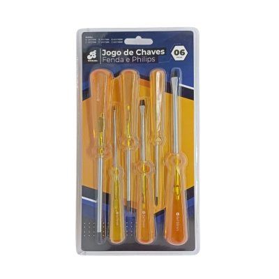 JG CHAVE DE FENDA/PHILLIPS 6 PCS BARCELO