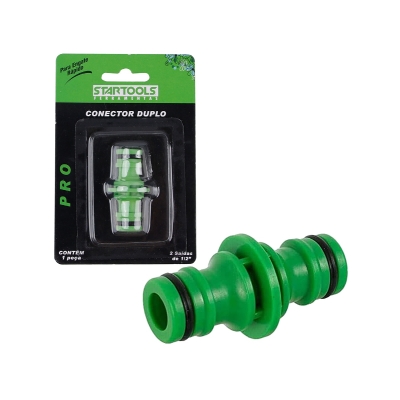CONECTOR DUPLO P/MANGUEIRA ENGATE RAPIDO 1/2
