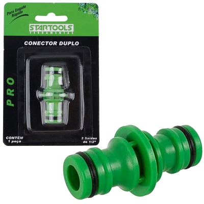 CONECTOR DUPLO P/MANGUEIRA ENGATE RAPIDO 1/2