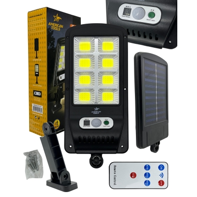 REFLETOR DE LED RECAR.80W SOLAR /SENSOR/CONTROLE