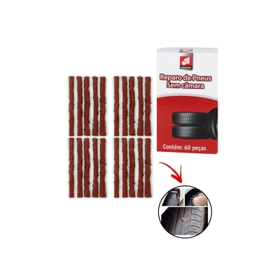 REFIL PARA REPARO DE PNEUS C/60PCS