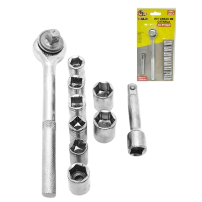 CATRACA REVER ALONGADOR+SOQUETES8 A 15MM