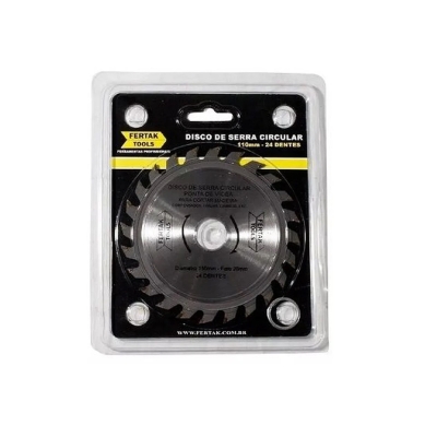 SERRA CIRCULAR 110MM 24 DENTES FURO 20MM FERTAK