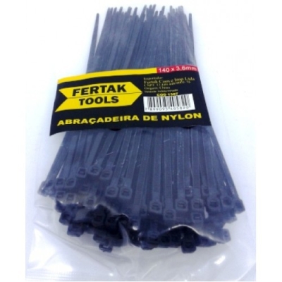 ABRACADEIRA NYLON PTA 3,5MM X140MM C/100