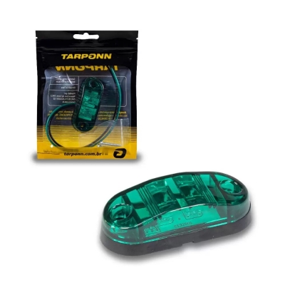 LANTERNA DELIMITADORA VERDE 12-24V 2LED