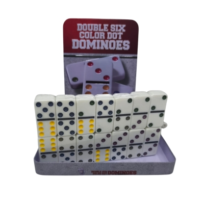 DOMINO 09MM PONTOS COLORIDO (NA LATA)