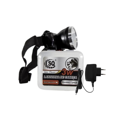 LANTERNA DE CABECA REC. MINI 1 LED 3 W SQ3810