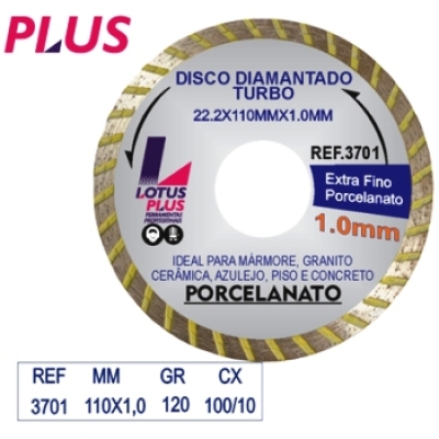 DISCO DIAM. PORCELANATO 110X1.0MM TURBO LOTUS