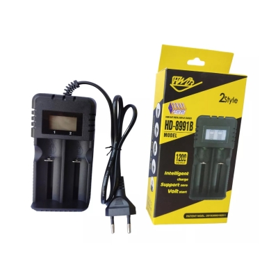 CARREGADOR P/02 BATERIAS DE ÍON-LÍTIO.