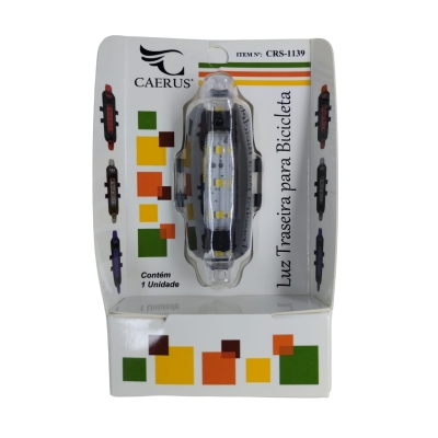 LUZ DE BIKE SINALIZADOR RECARREG CAERUS