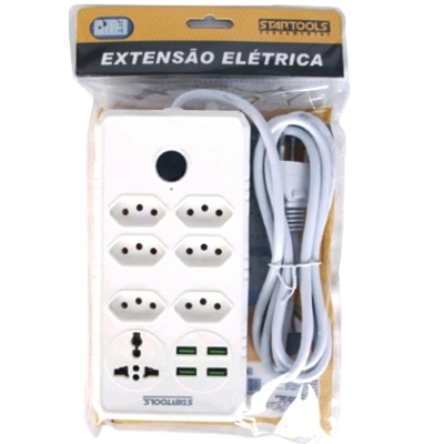 EXTENSAO ELETRICA 2M BIVOLT MUTIFUNCOES