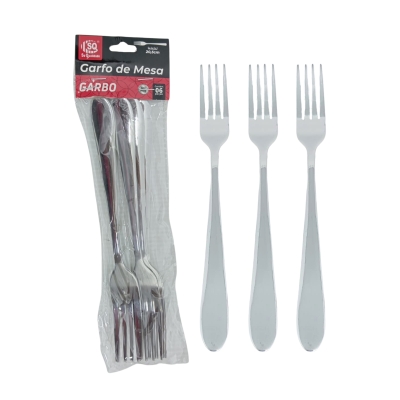 GARFO DE MESA 20,5CM C/6 UN LINHA GARBO