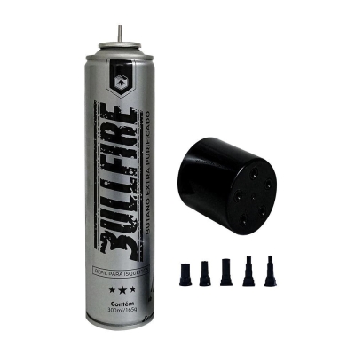 GAS BUTANO REFIL C/5 PONTAS BULLFIRE