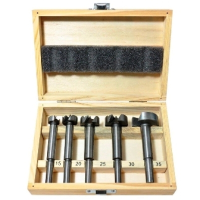 JOGO DE FREZA P/MAD 5PC 10,15,20,25,35MM