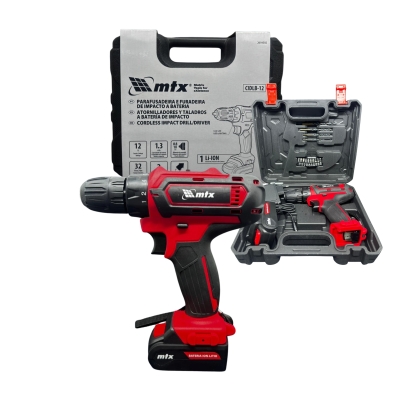PARAFUSADEIRA E FURAD.BATERIA 12V LI-ON MTX