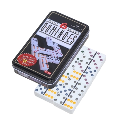 DOMINO PONTO COLORIDO 49X24X10MM LATA BARCELONA