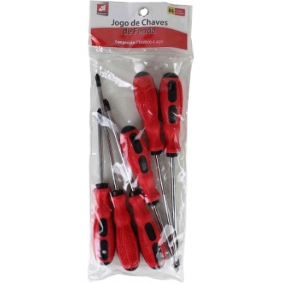 JG CHAVE DE FENDA/PHILLIPS BAR 6 PCS