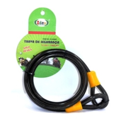 CADEADO 12MM X 1800MM BIKE (CABO DE ACO)
