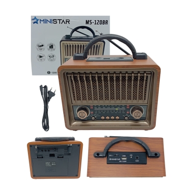RADIO RETRO FM/AM 3 BANDAS REC.BLUETOOTH