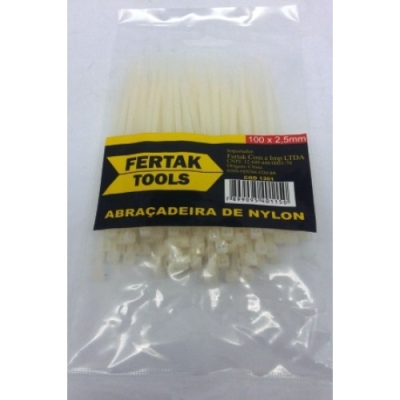 ABRACADEIRA NYLON BCA 2,5MM X100MM C/100