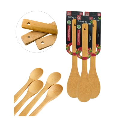 COLHER DE BAMBU 30 X 06 CM