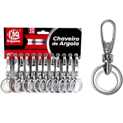 CHAVEIRO KIT CARTELA COM 12PCS