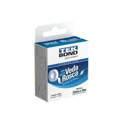 FITA VEDA ROSCA 12MMX10M UN TEKBOND