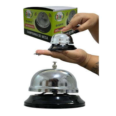 CAMPAINHA DE MESA 9.5 X 7CM IDEA