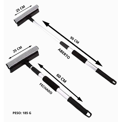 RODO LIMPA VIDROS 95CM RETRATIL IDEA