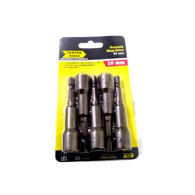 SOQUETE PARAFUSADEIRA 10MMX65MM CRV C/IMÃ (UN)