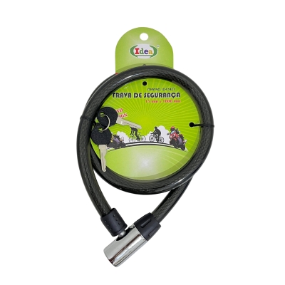 CADEADO 15MM X 1000MM P/MOTO-BIKE-ESTEPE