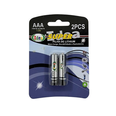 PILHA LITHIUM AAA CARTELA C/02UN