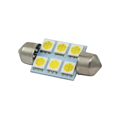 LAMPADA LED TORPEDO SJ-5050-6SMD-39MM (PAR)