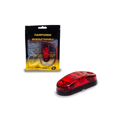 LANTERNA DELIMITADORA VERMEL 12-24V 2LED