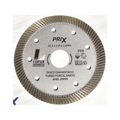 DISCO DIAM. PORCELANATO 105X1,0MMX22.2 C/ANEL 20MM