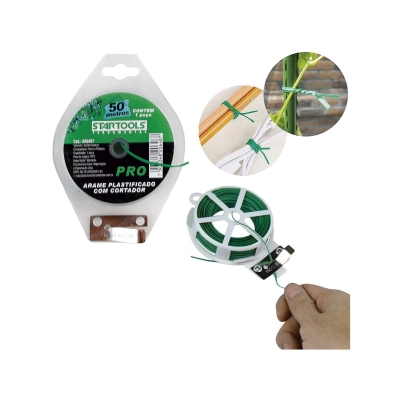 ARAME PLASTIFICADO 50 COM CORTADOR