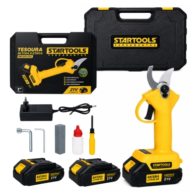 TESOURA ELETRICA RECAR. 21V BRUSHLESS 2 BATERIAS