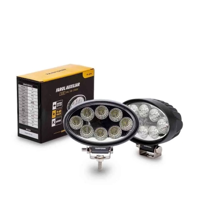 FAROL AUXILIAR OVAL 8 LED 24W UN