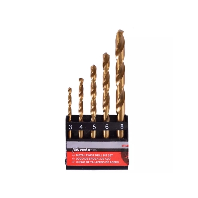 BROCA JG 5PCS ACO R TITANIUM 3,4,5,6,8MM