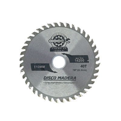 SERRA CIRCULAR 110MM 40 DENTES FURO 22MM AMERICAN TOOLS