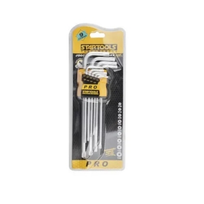 CHAVE TORX 9 PCS CRV T10 A T50 LONGA STARTOOLS