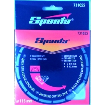 DISCO DIAM. SEGMENTADO SPARTA 115X22,2MM