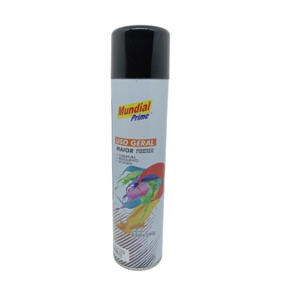 TINTA SPRAY 400ML/240G PRETO USO GERAL