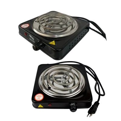 FOGAREIRO ELETRICO 1 BOCAS 1000W 110V PRETO