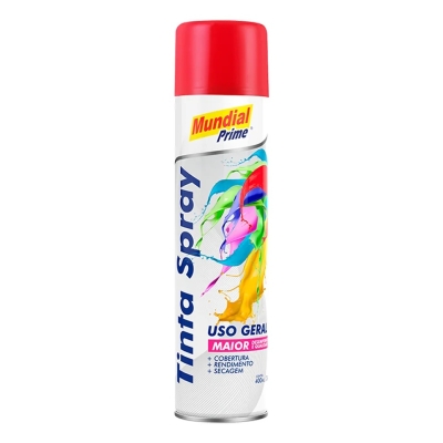TINTA SPRAY 400ML/240G VERMELHO USO GERAL