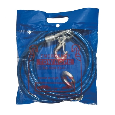 CABO DE ACO P/ REBOQUE 4M X 12MM 7 TON COM GANCHO