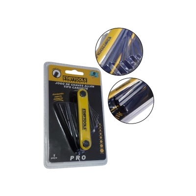 CHAVE ALLEN JG 08PCS TP/CANIVETE 6 A 8MM STARTOOLS