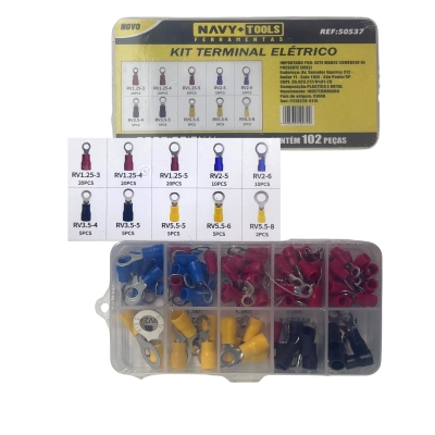 TERMINAIS ELETRICO OLHAL VARIADOS 102PCS