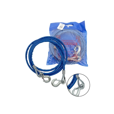 CABO DE ACO P/ REBOQUE 4M X 12MM 7 TON C/GANCHO