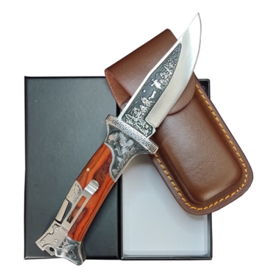 CANIVETE MANUAL MASTER C/BAINHA EM COURO